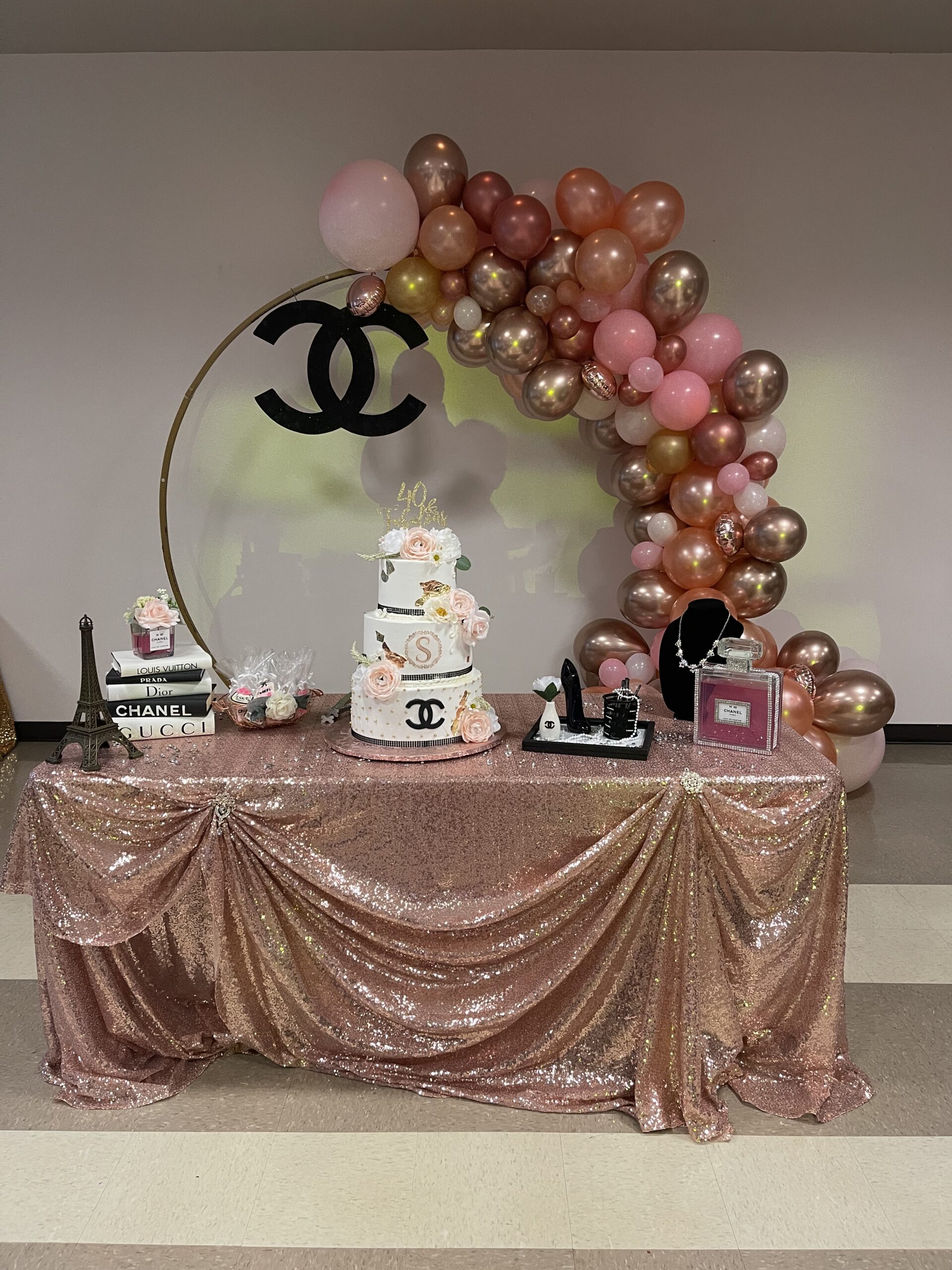 M&K Party Rentals & Balloon Decorations Myra (310)292-7278  Louis vuitton  birthday party, Themed party supplies, Girly party ideas
